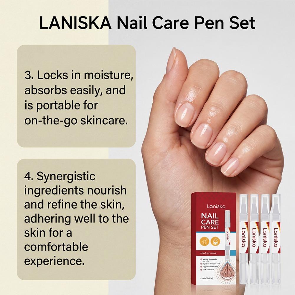 Laniska 4pcs Nail Care Pen Set - Cuticle Oil Pen 리뷰 및 가격