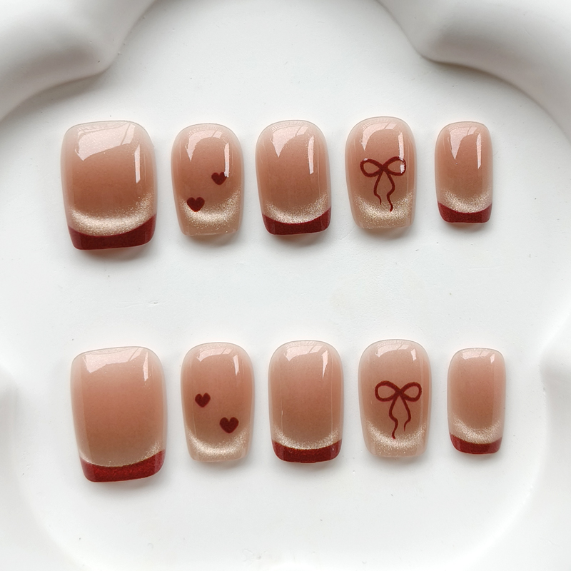 10Pcs French Style Cute Sweeth - Nail Art French 리뷰 및 가격