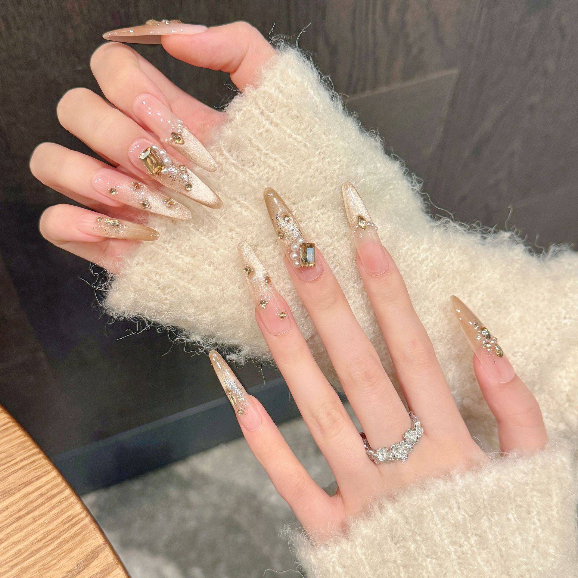 10pcs Pure Hand Pressed Oval/S - Nail Art Oval 리뷰 및 가격