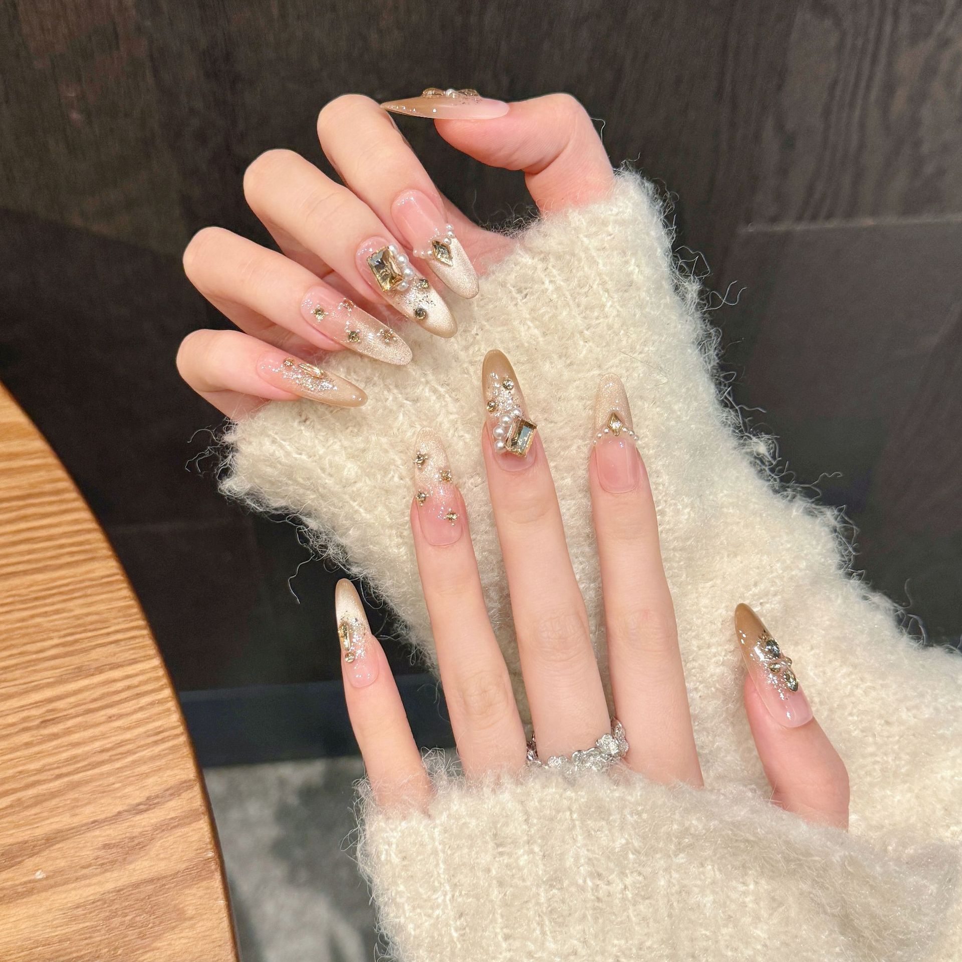 10pcs Pure Hand Pressed Oval/S - Nail Art Oval 리뷰 및 가격