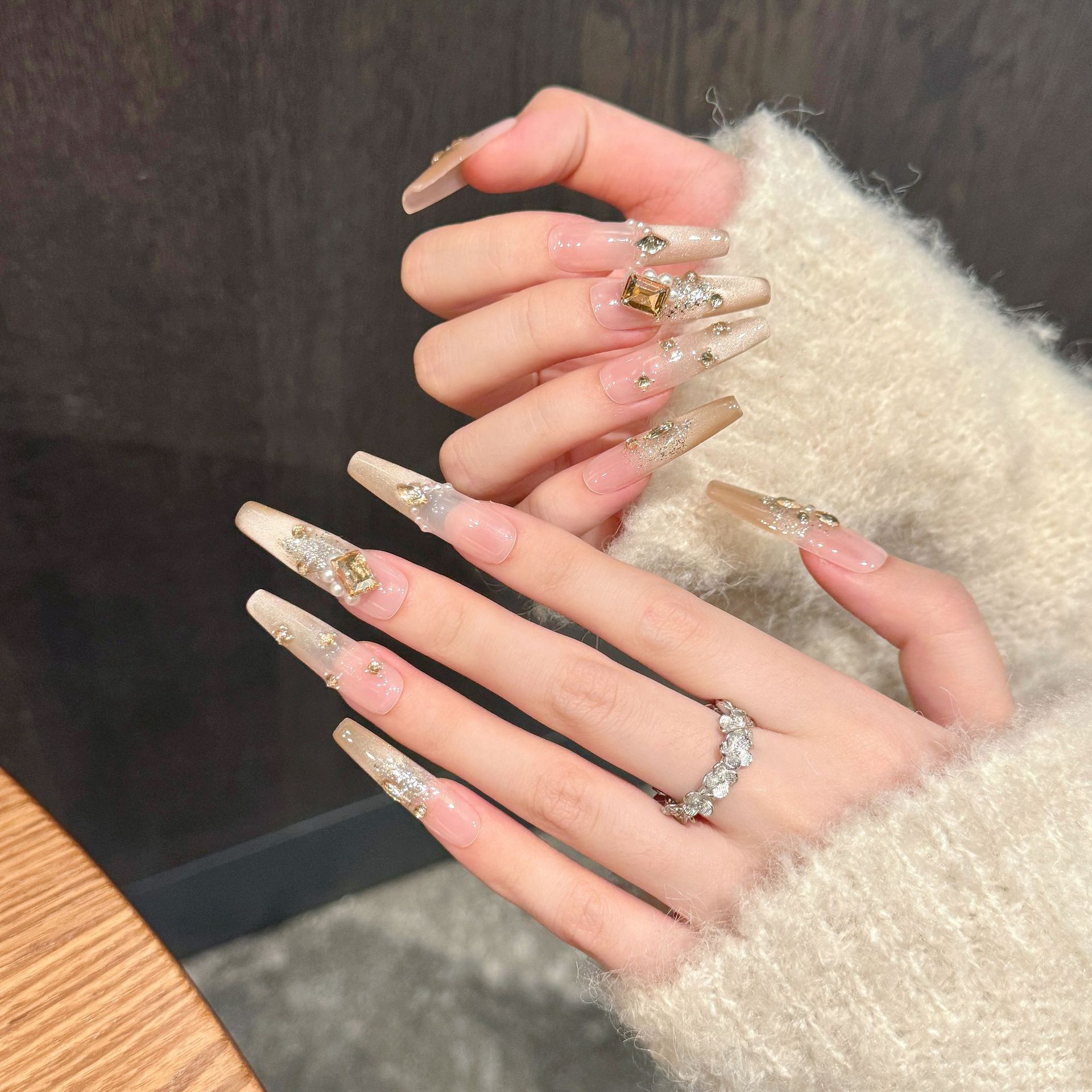 10pcs Pure Hand Pressed Oval/S - Nail Art Oval 리뷰 및 가격