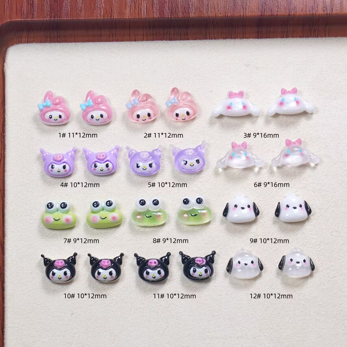20PCS My Melody Kuromi Pochacc - Rhinestone Nail Gem 리뷰 및 가격