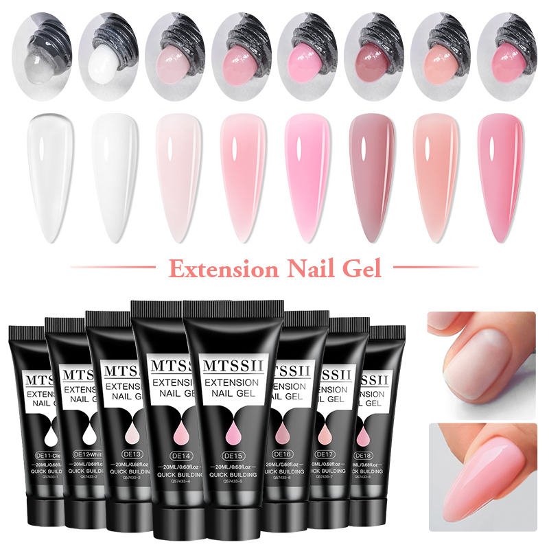 4/6/8PCS 20ml Poly Nail Extens - Polygel Nail Kit 리뷰 및 가격