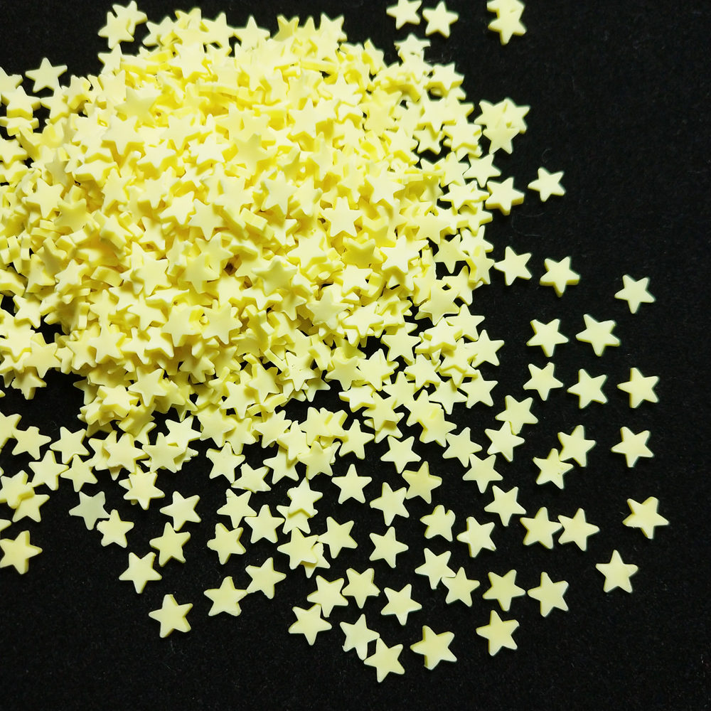 50g Yellow Star/Clouds Polymer - Nail Art Yellow 리뷰 및 가격
