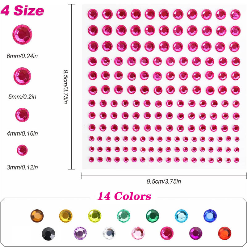 Self Adhesive Rhinestone Gem S - Rhinestone Nail Gem 리뷰 및 가격