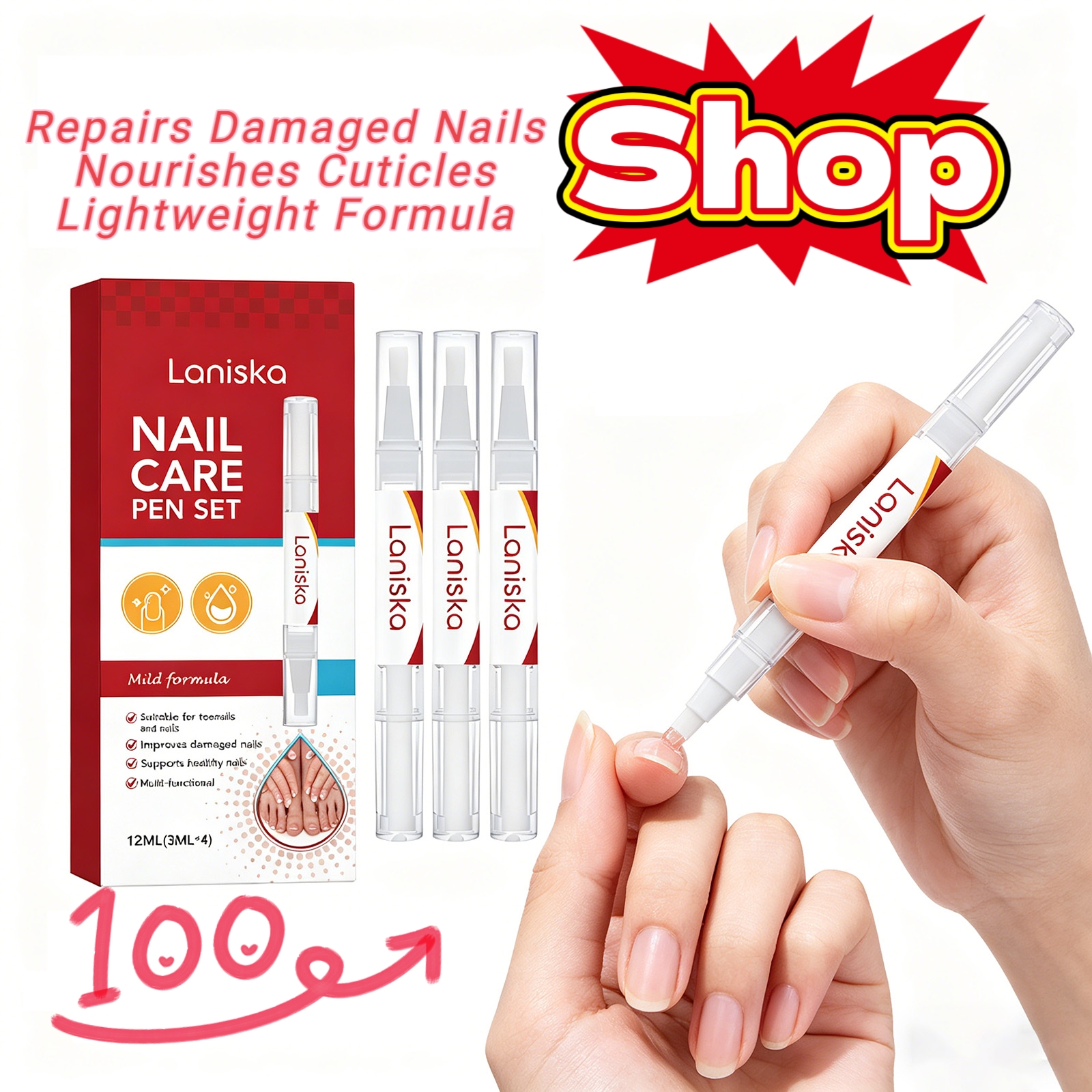 Nail Repair Pen Set Treatment  - Cuticle Oil Pen 리뷰 및 가격
