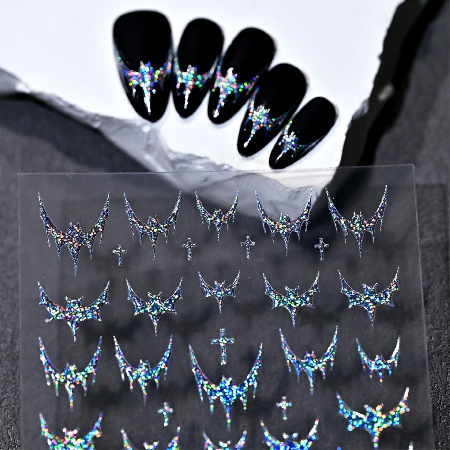 3 Sheets Halloween Nail Sticke - Nail Art French 리뷰 및 가격