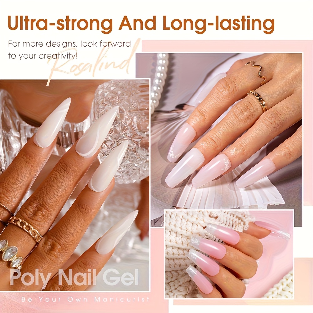 Poly for Nail Gel Kit, 4pcs Cl - Polygel Nail Kit 리뷰 및 가격