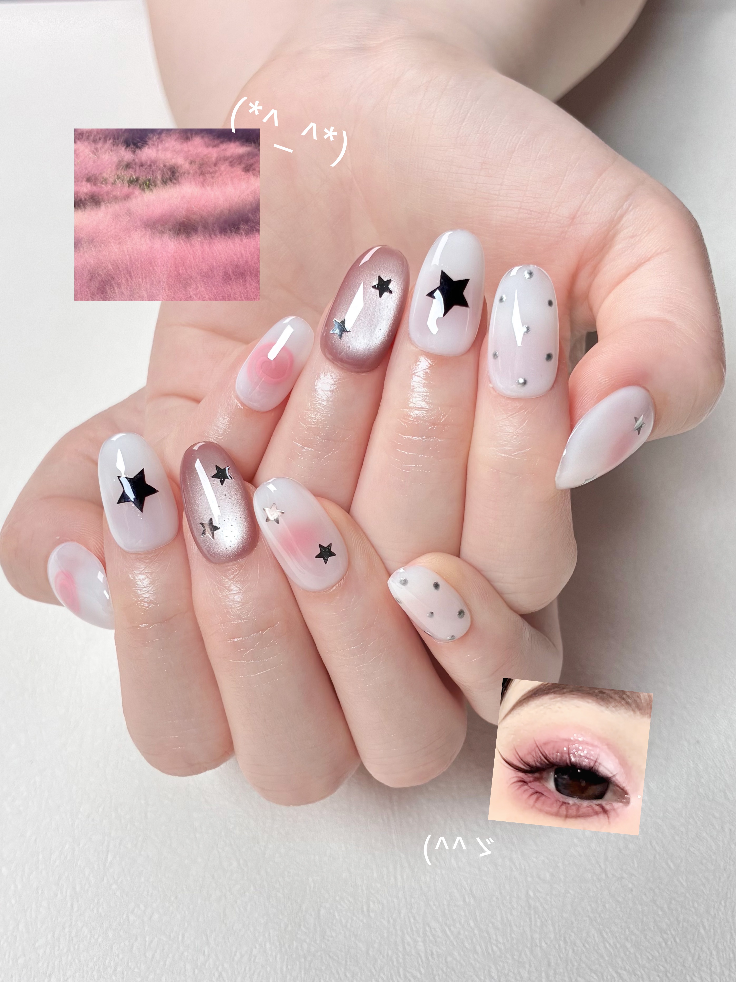 10pcs handmade pink press on n - Nail Art French 리뷰 및 가격