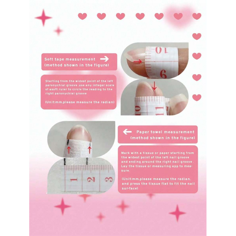 10pcs handmade pink press on n - Nail Art French 리뷰 및 가격