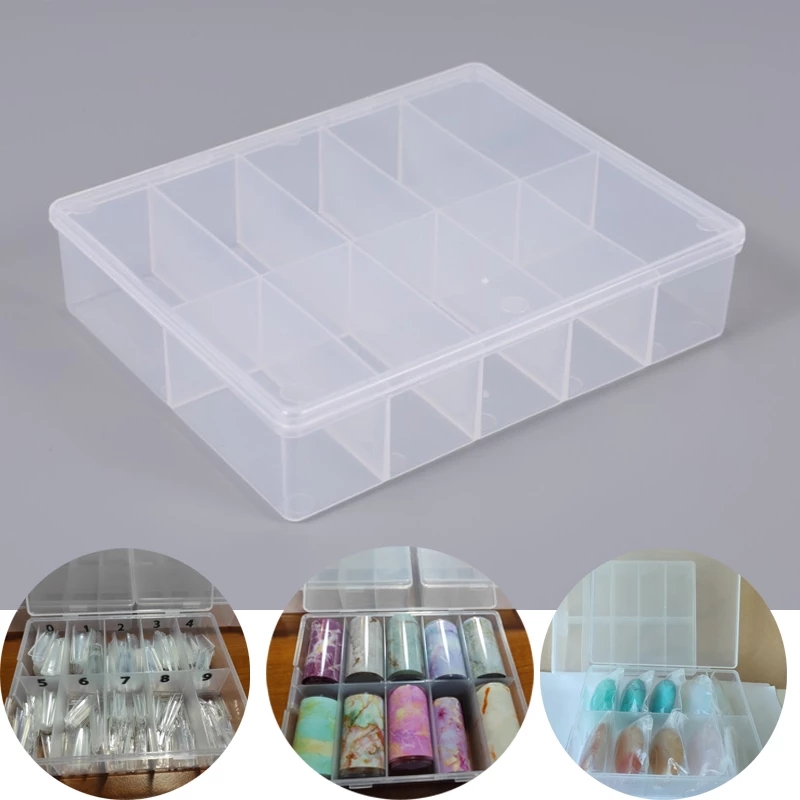 10 Grids Empty Clear Storage B - Rhinestone Nail Gem 리뷰 및 가격