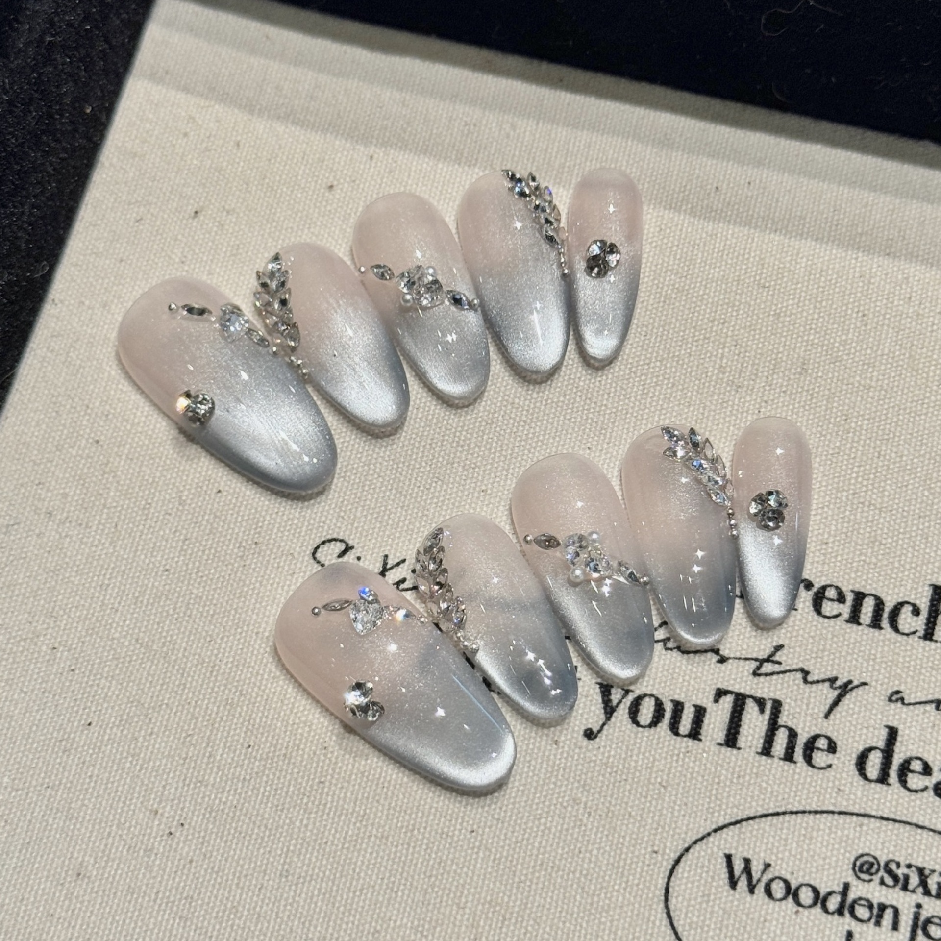 Handmade French Tips Fake Nail - Nail Art French 리뷰 및 가격