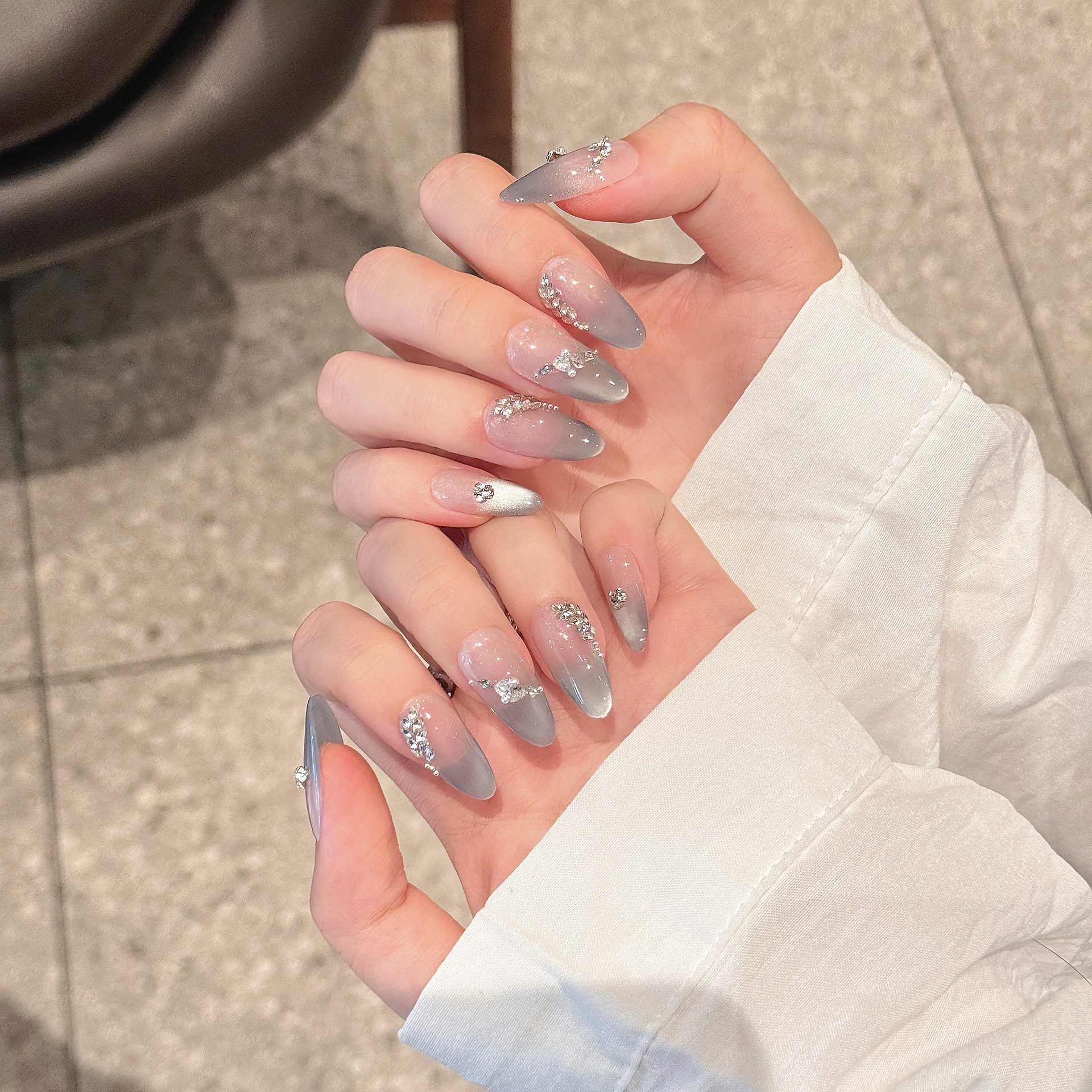 Handmade French Tips Fake Nail - Nail Art French 리뷰 및 가격