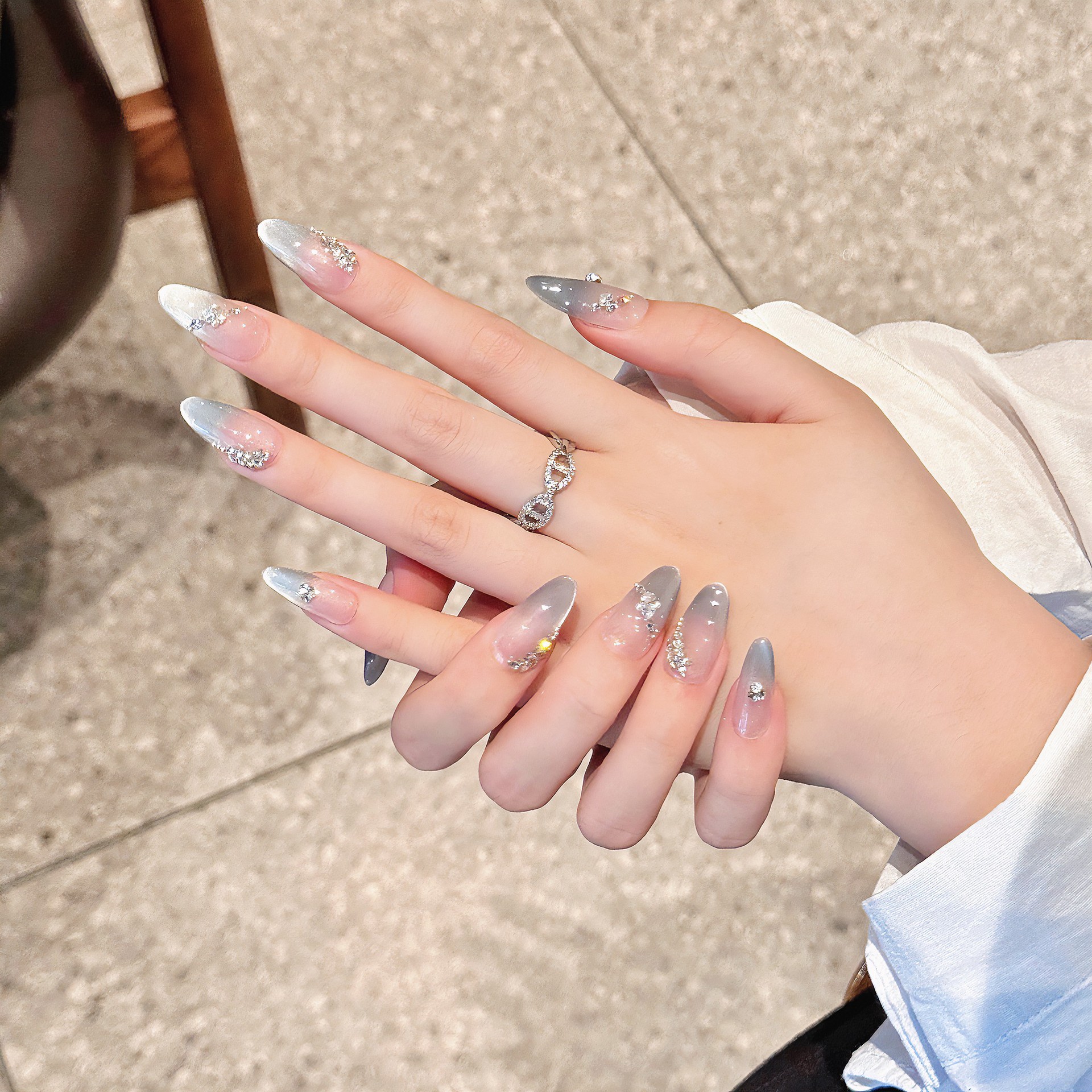 Handmade French Tips Fake Nail - Nail Art French 리뷰 및 가격