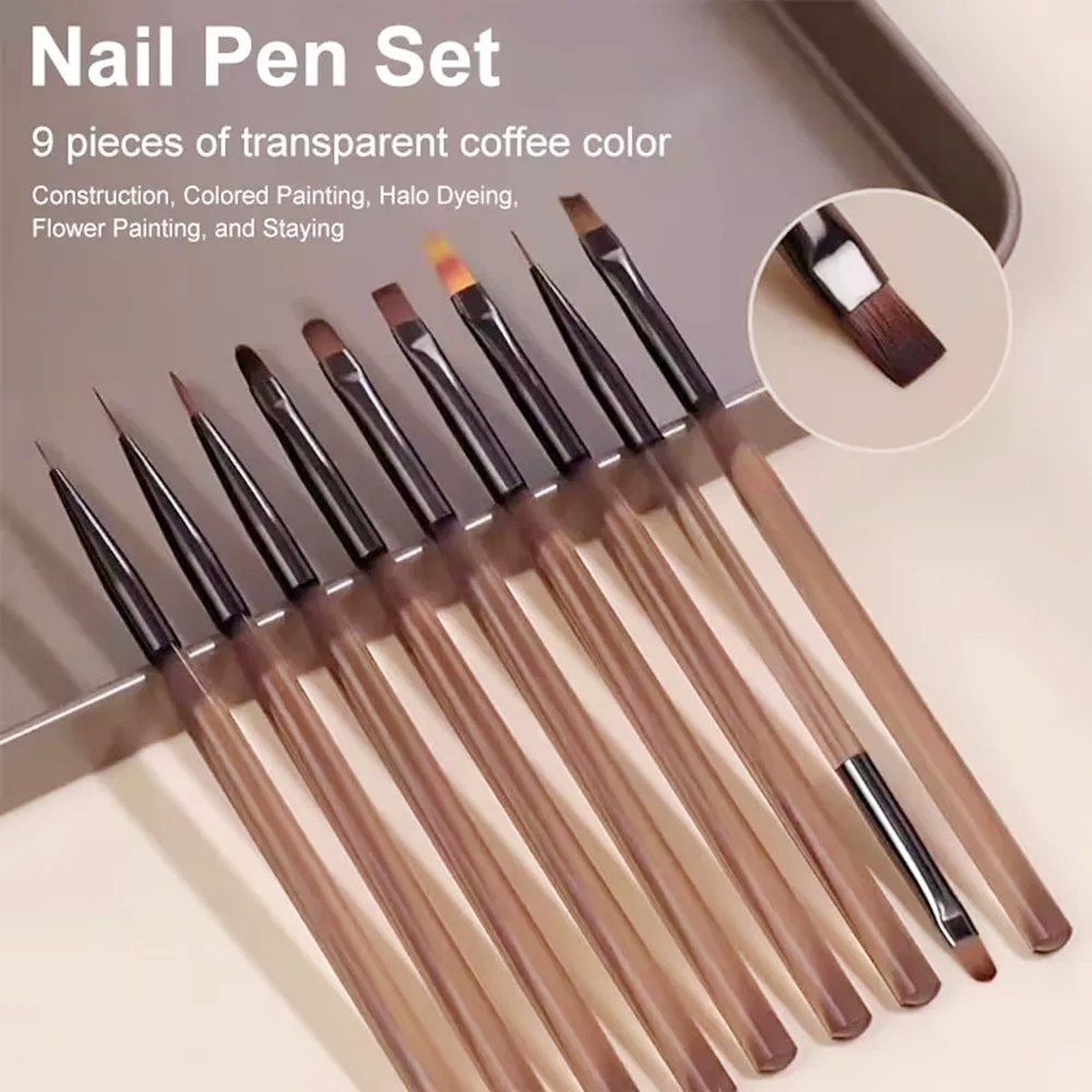 9PCS Nail Brush for Nail Art D - Nail Art Quotes 리뷰 및 가격
