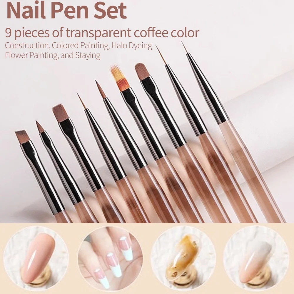 9PCS Nail Brush for Nail Art D - Nail Art Quotes 리뷰 및 가격