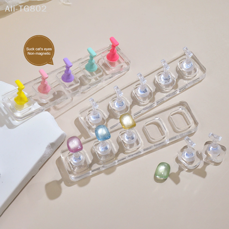 5 Grid Acrylic Nail Stand Non- - Nail Art Quotes 리뷰 및 가격