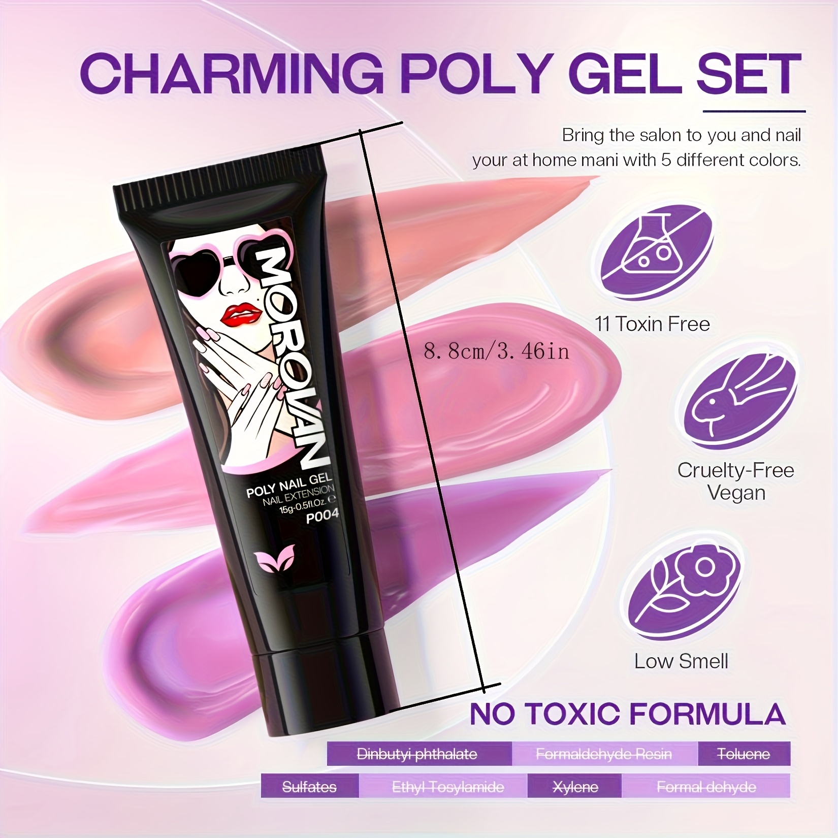 Morovan Poly Nail Gel Kit: Pol - Polygel Nail Kit 리뷰 및 가격