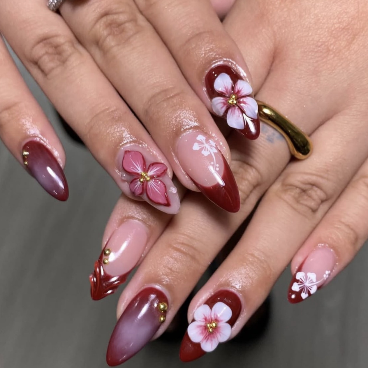 24pcs Red French Press on Nail - Nail Art French 리뷰 및 가격