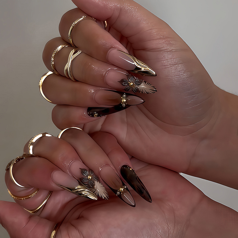 24pcs Red French Press on Nail - Nail Art French 리뷰 및 가격