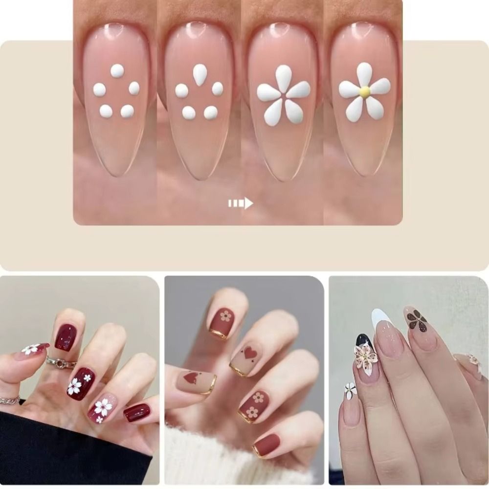 5 Petal Flower Nail Dotting Pe - Nail Art One Stroke 리뷰 및 가격