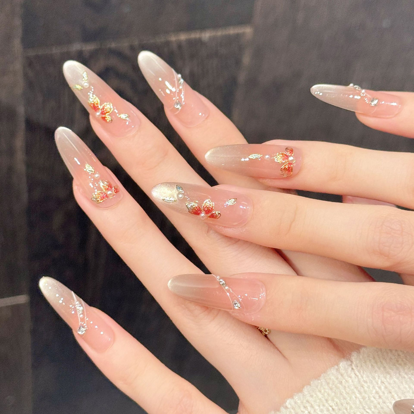 10pcs Handmade Fake Nails Pres - Nail Art Oval 리뷰 및 가격