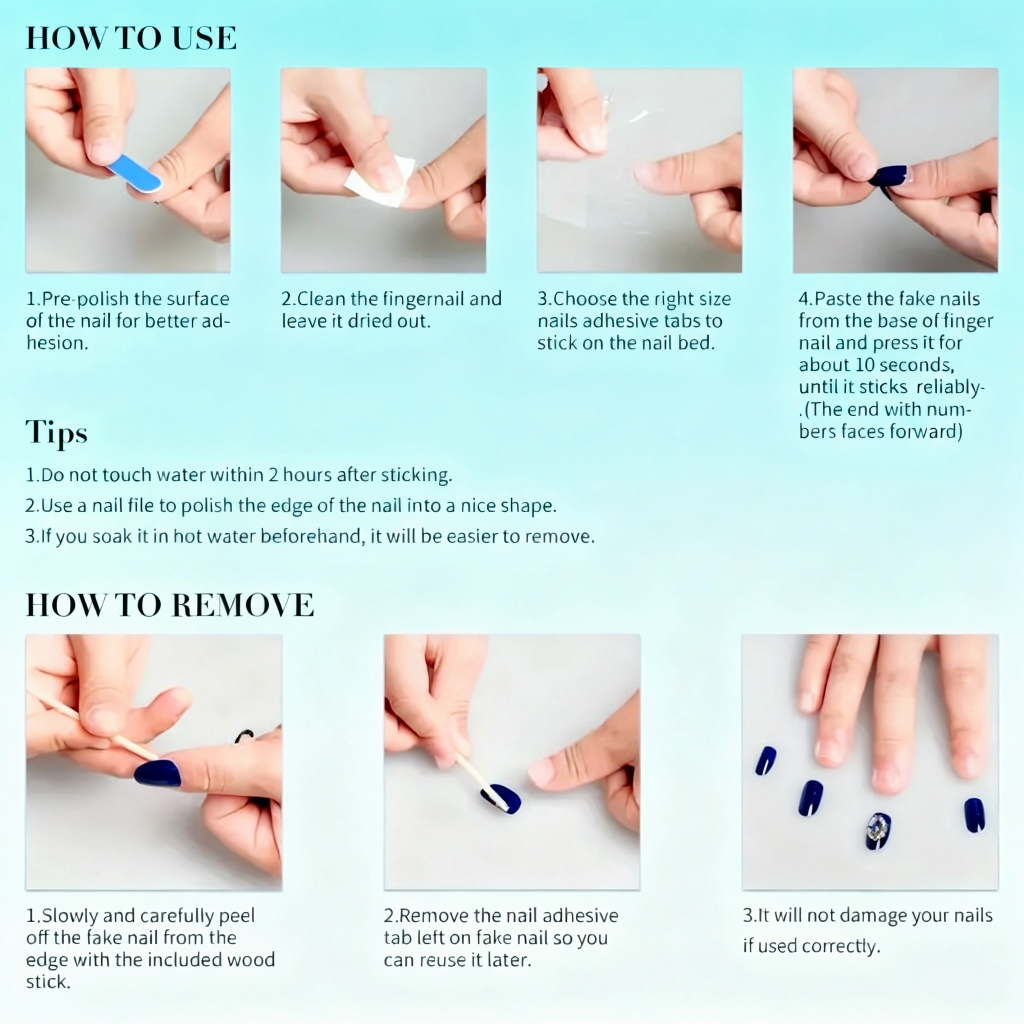 10Pcs Handmade Press On Nails  - Nail Art Yellow 리뷰 및 가격